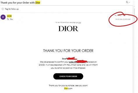 dior order number|how to return dior items.